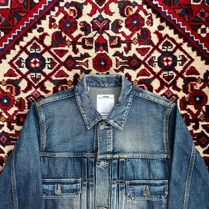 visvim snake skin denim jacket