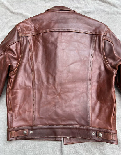 Aero Leather Brown Custom Jacket