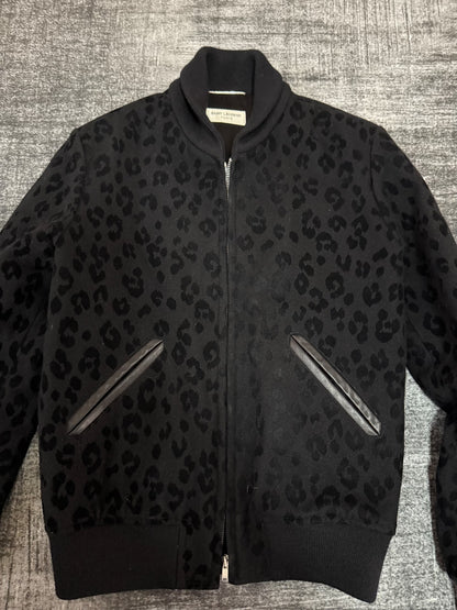 Saint Laurent 15FW Leopard Print Bomber Jacket