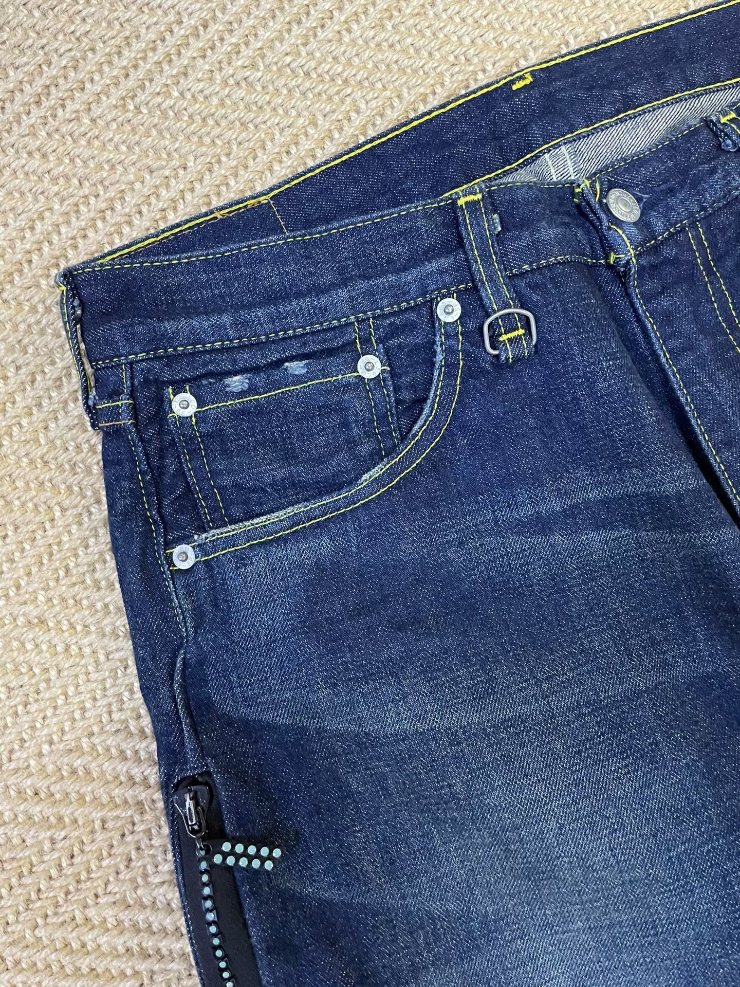 Levis Fenom Disco Green Wash Jeans