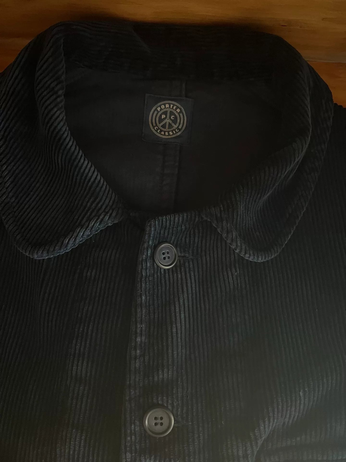 porter classic blue corduroy hunting jacket