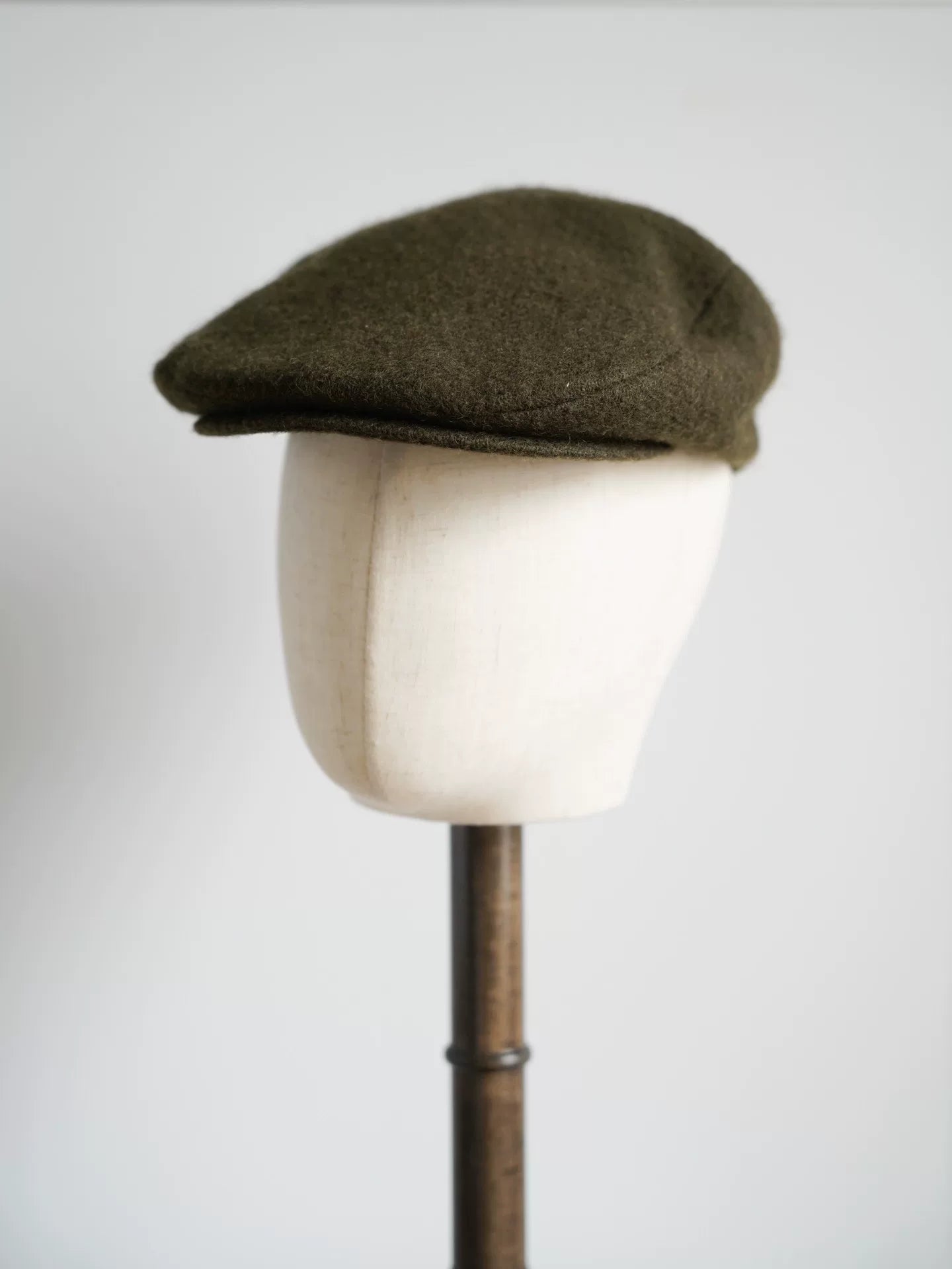 army green wool beret by Yohji Yamamoto