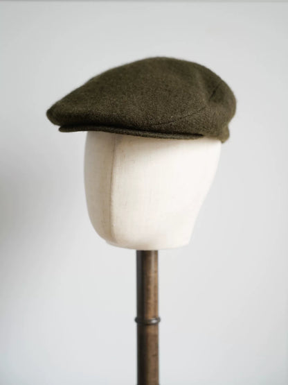 army green wool beret by Yohji Yamamoto