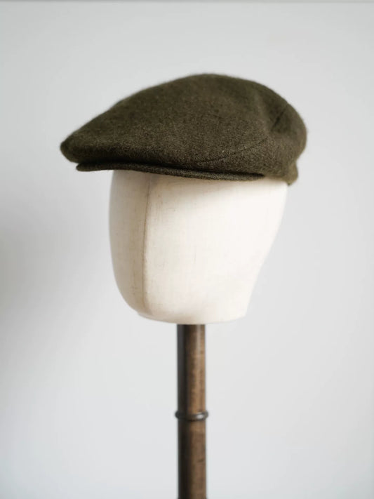 army green wool beret by Yohji Yamamoto