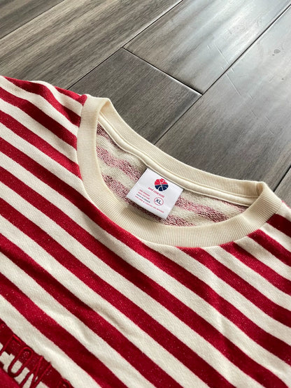 Aime Leon Dore Red Stripe Sweatshirt