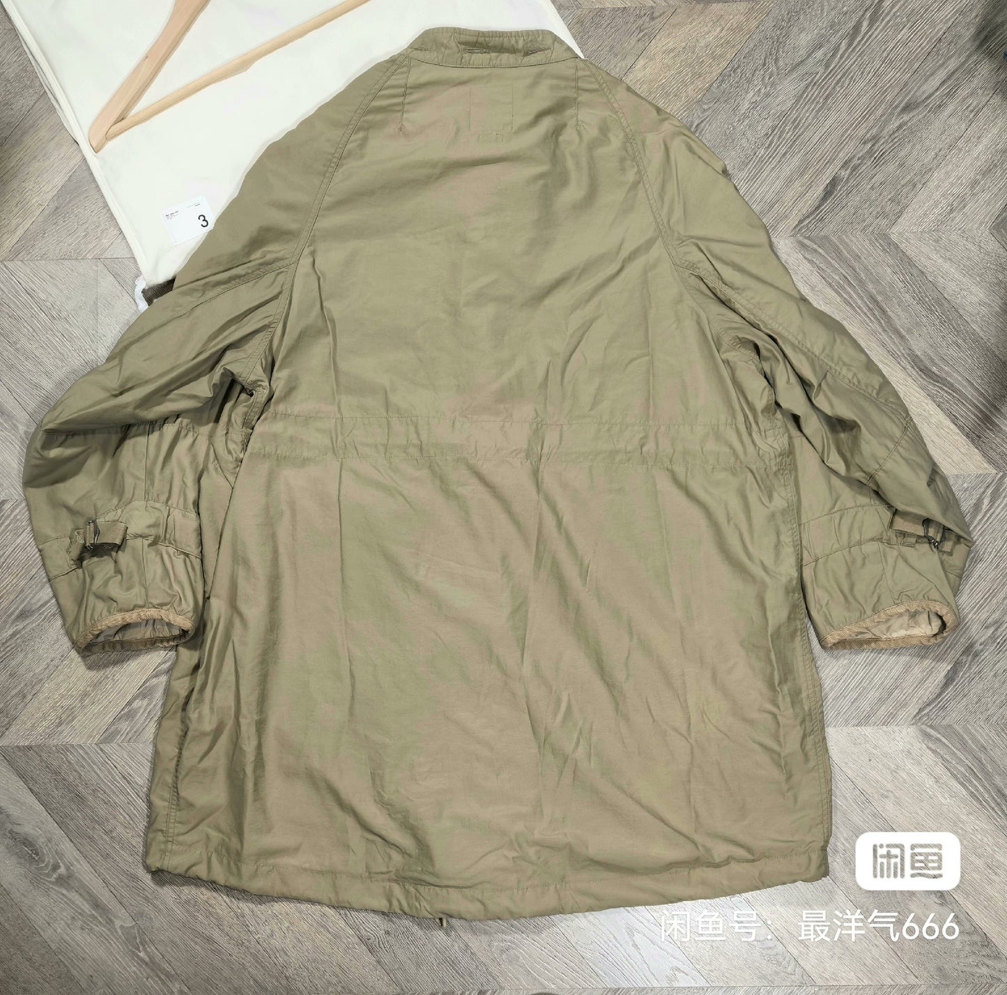 visvim combat coat with mud-dyed finish