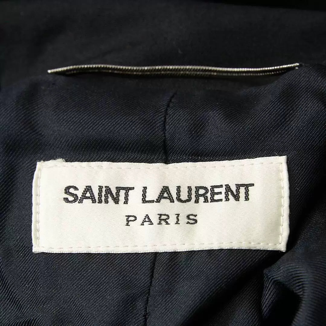 Saint Laurent Men's Double Zip Hooded Jacket