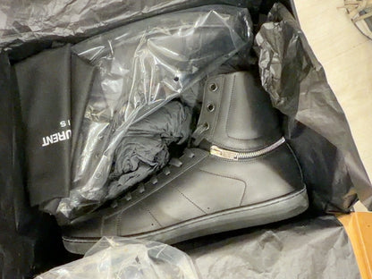 Saint Laurent Black High-Top Sneakers