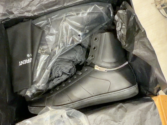 Saint Laurent Black High-Top Sneakers