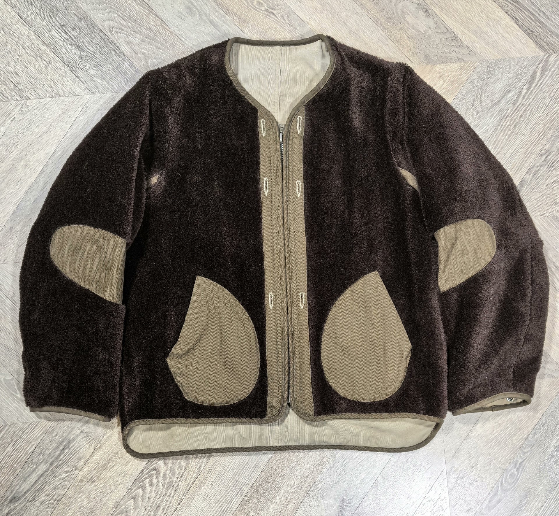 visvim contrary dept liner jacket in olive