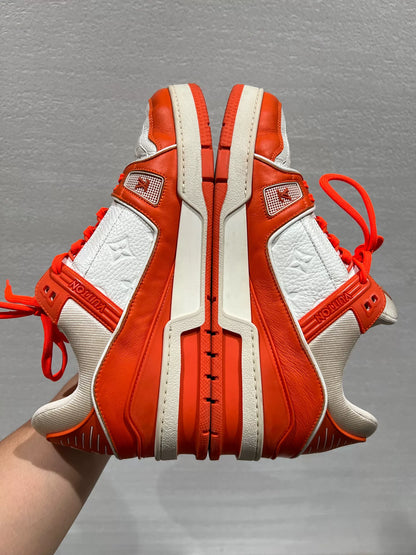Louis Vuitton Orange and White Trainers