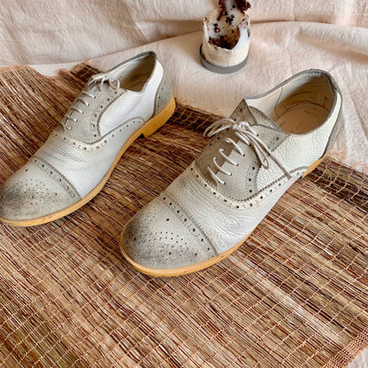 Comme des Garcons 90s Distressed Suede Leather Shoes