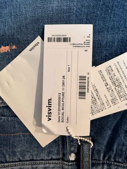 visvim 25SS 11 Dry Blue Paint Jeans