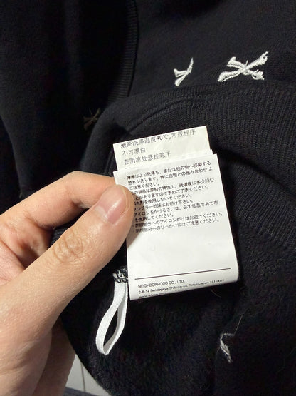 WTAPS Bone Logo Black Hoodie