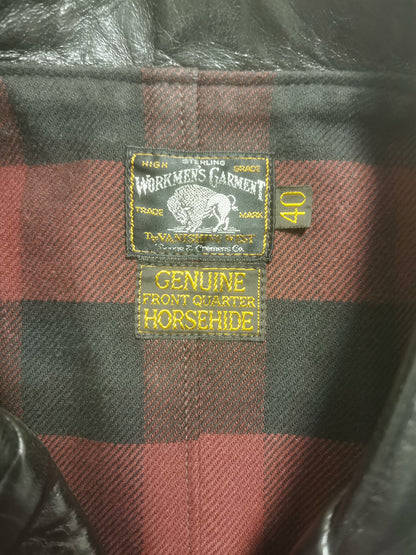 Classic Black Leather Jacket by Freewheelers