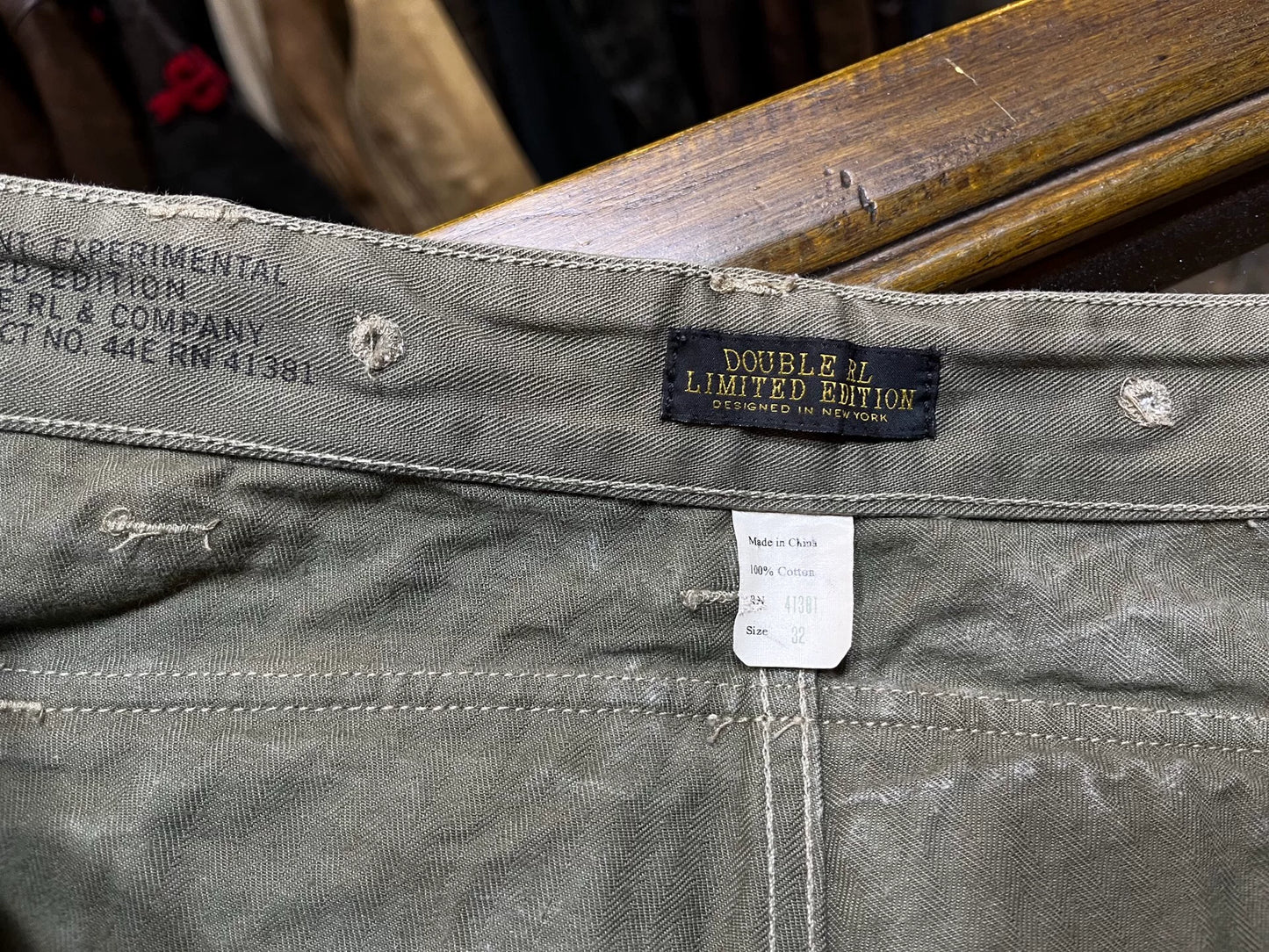 limited edition RRL cargo pants by Ralph Lauren