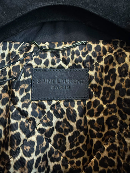 Saint Laurent SLP Black Leopard Lining Jacket