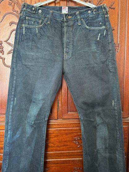 PRPS Men's Vintage Wide Straight Jeans