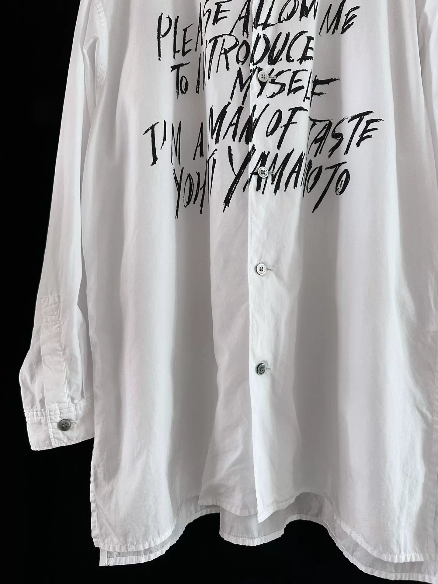 Yohji Yamamoto 90s Y's Slogan Shirt