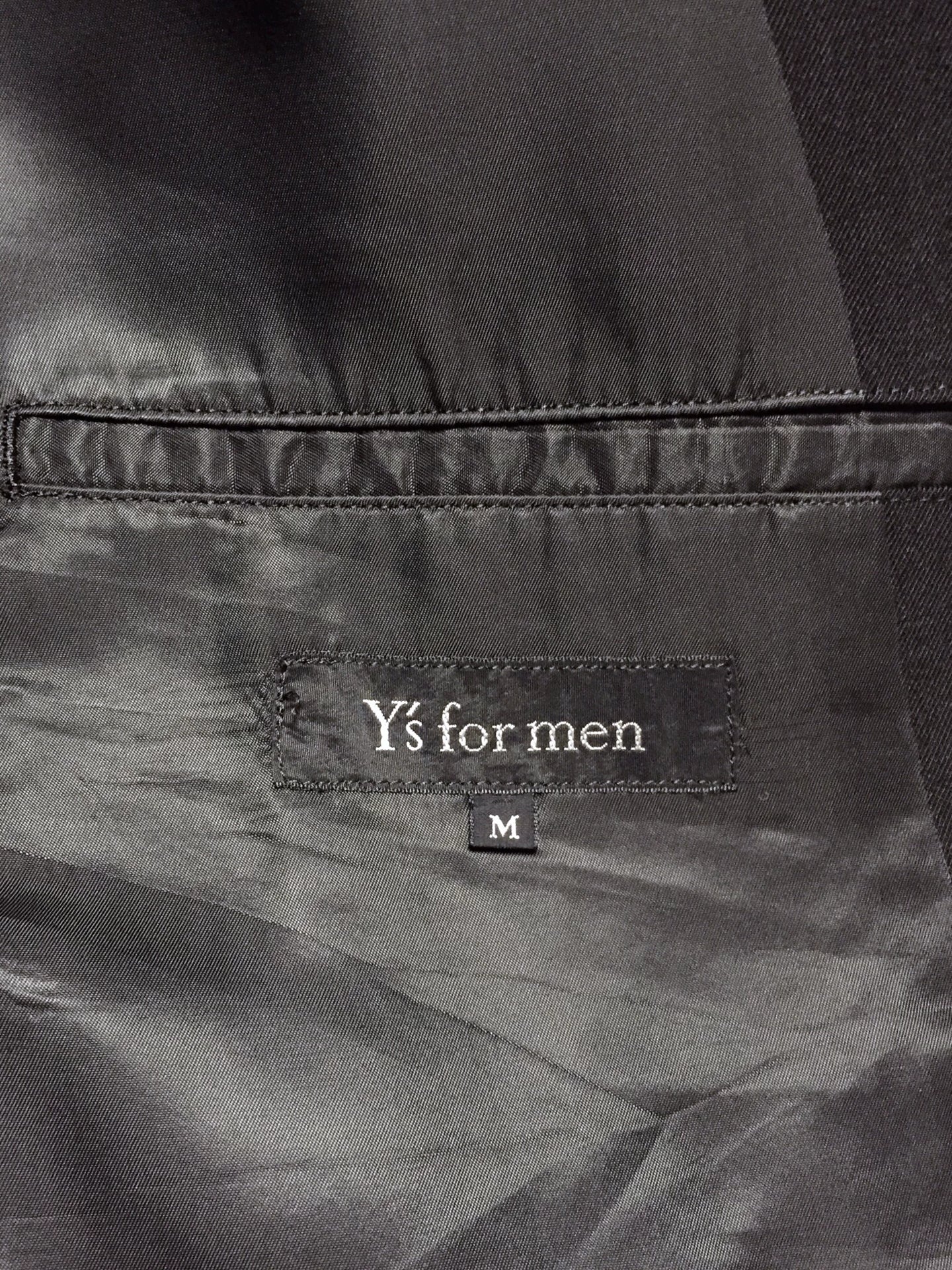 Yohji Yamamoto Y's Men Black Wool Coat