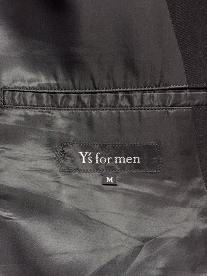 Yohji Yamamoto Y's Men Black Wool Coat