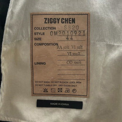 black ziggy chen oversized suit jacket