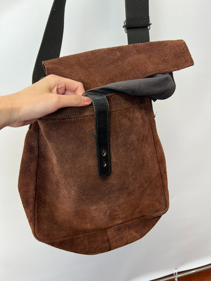 Yohji Yamamoto Suede Crossbody Bag