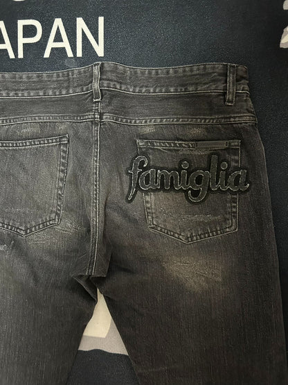 Dolce & Gabbana Distressed Gray Jeans
