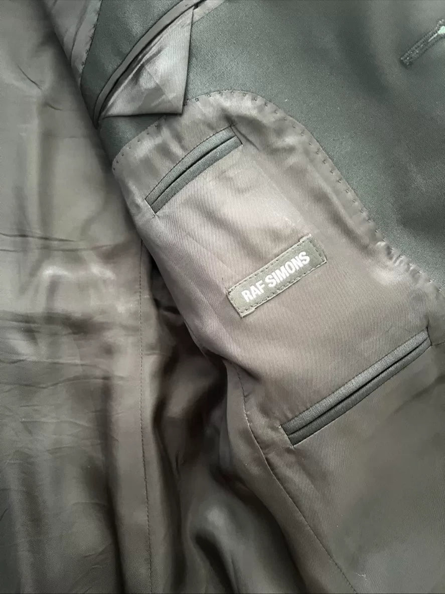 raf simons drawstring suit size 50