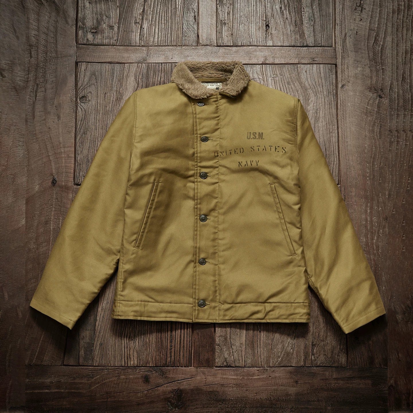 Buzz Rickson's N-1 Deck Jacket Alpaca