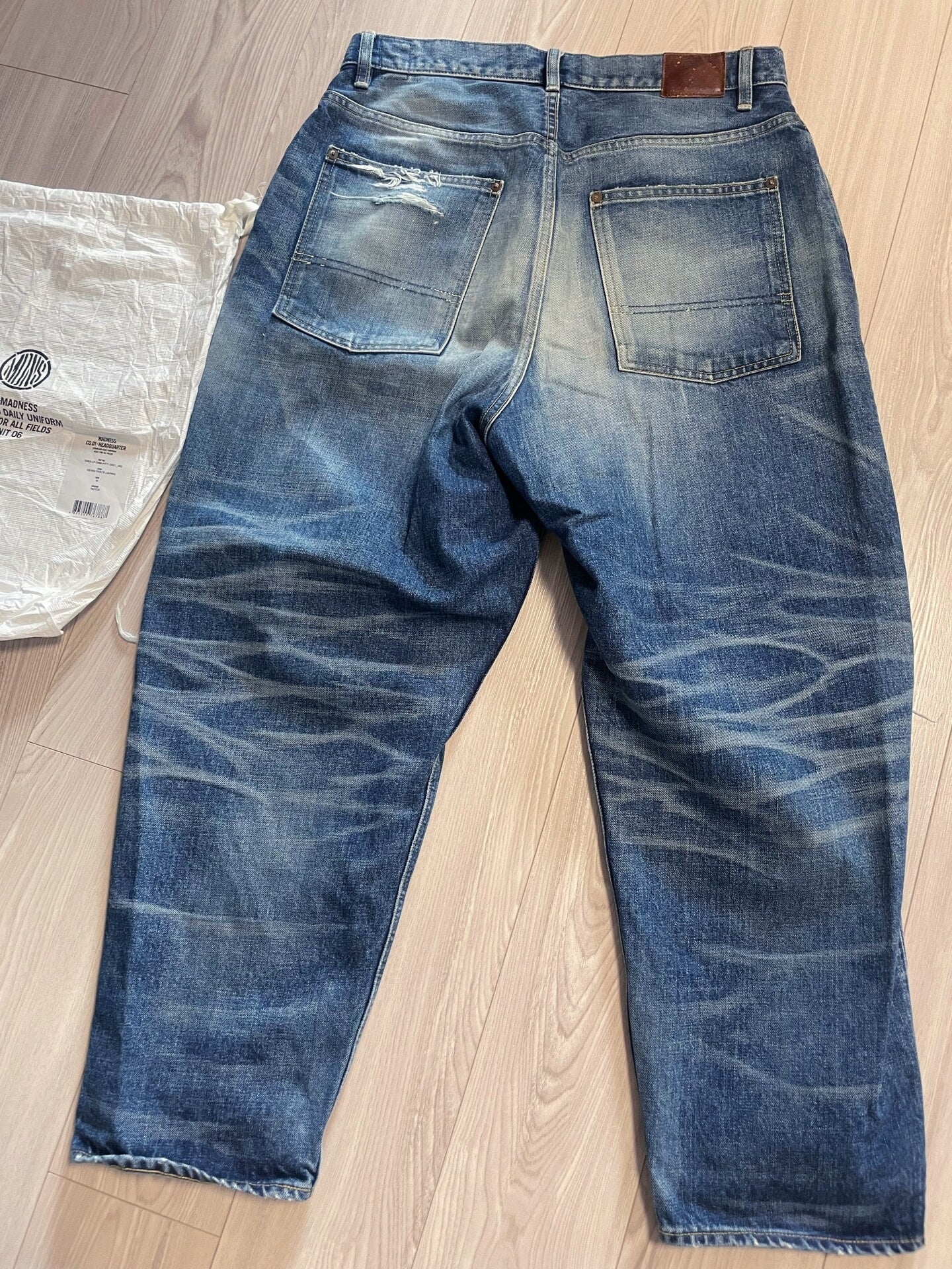 madness 6th anniversary denim pants and hat