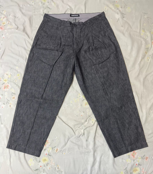 Neighborhood 21ss Black Washed Relaxed Jeans