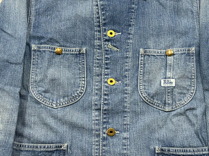 RRL Double RL Indigo Denim Jacket with Corduroy Collar