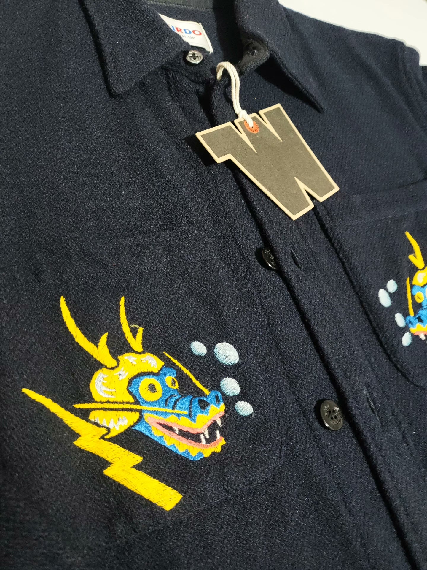 weirdo Gladhand Embroidered Vintage Wool Shirt
