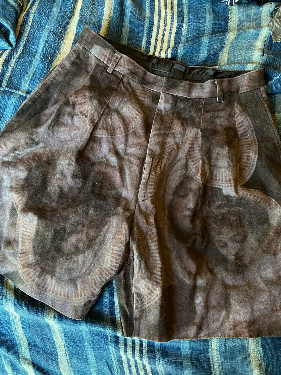 givenchy printed shorts with artistic design