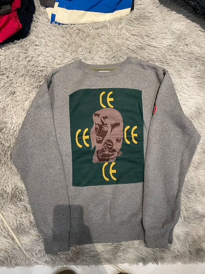 C.E/CAVEMPT Gray Knit Sweater