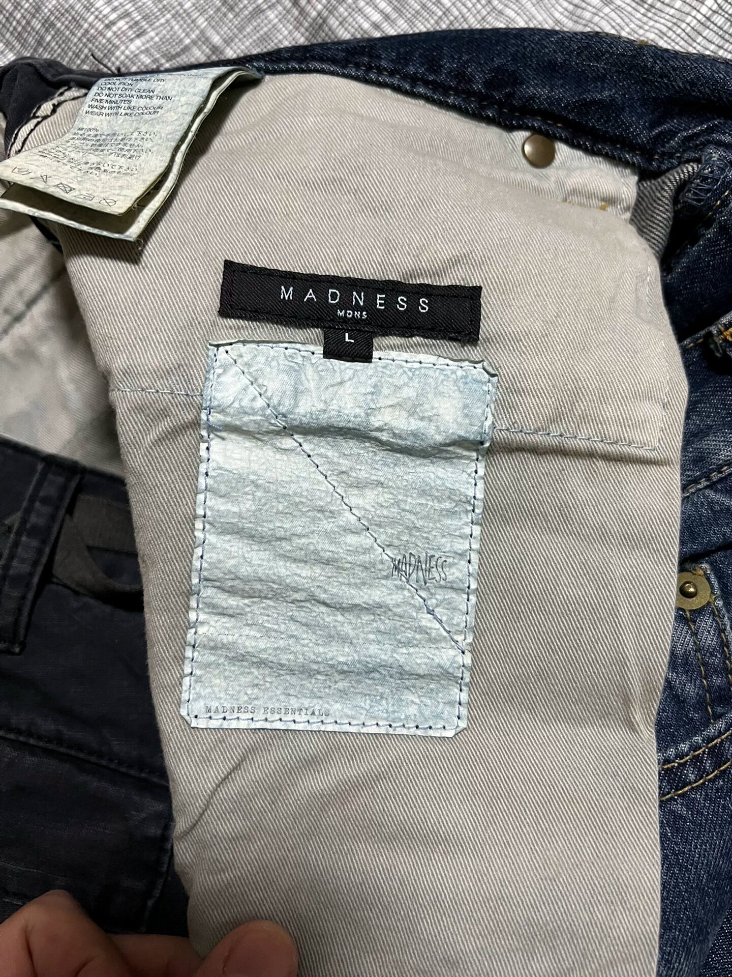 madness denim and ripstop cargo pants