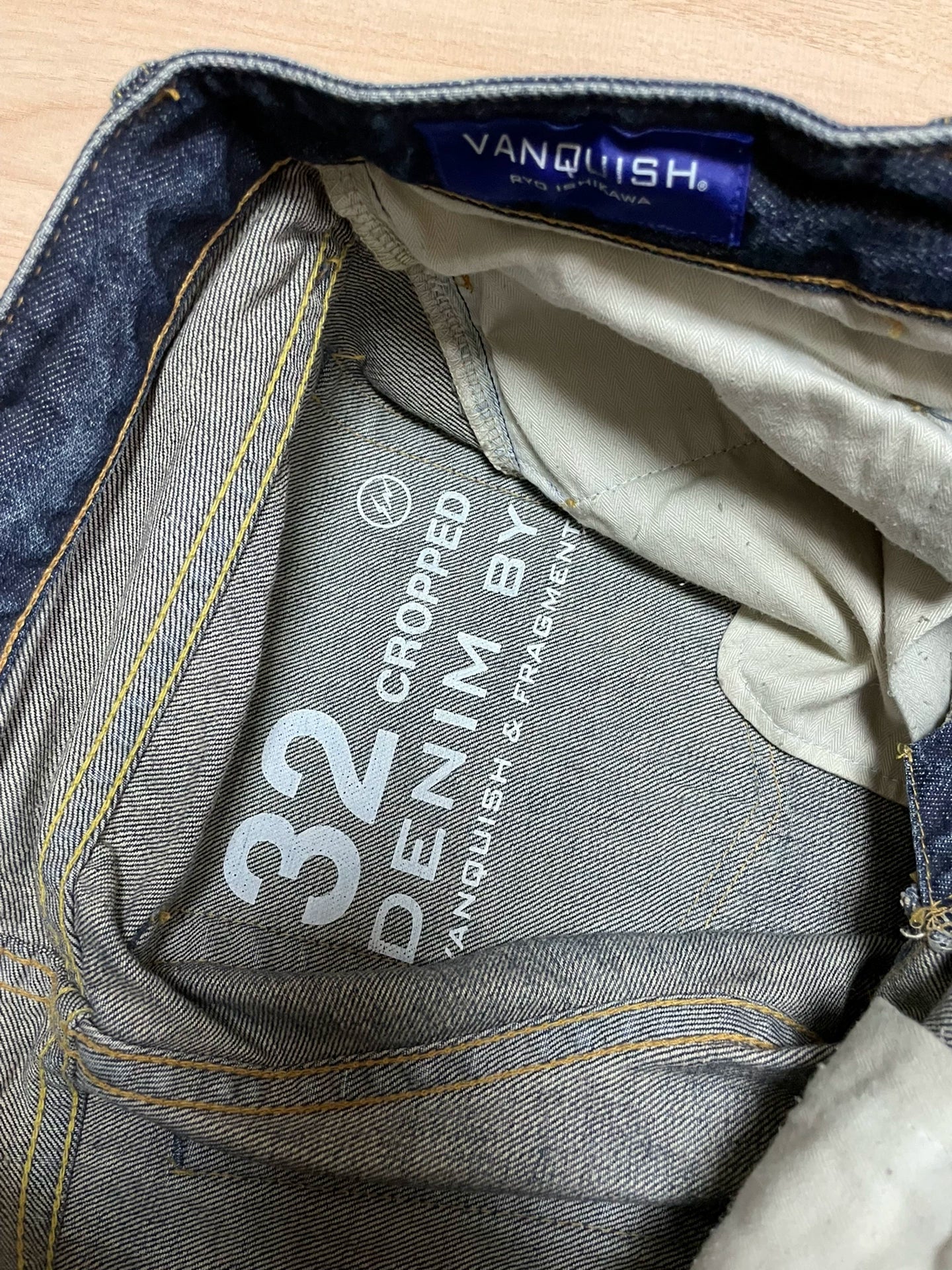 denim by vanquish fragment lightning wash pants