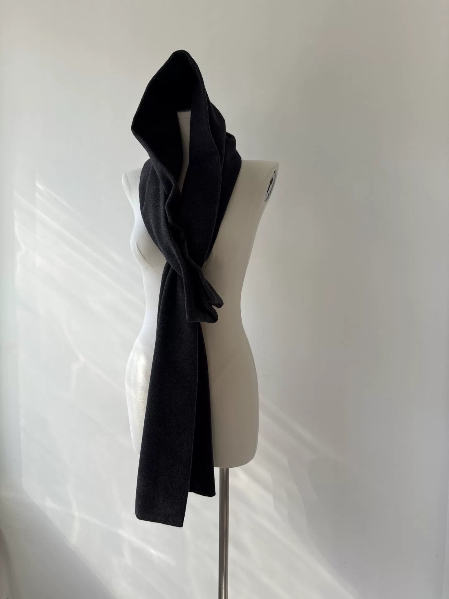 yohji yamamoto noir wool scarf