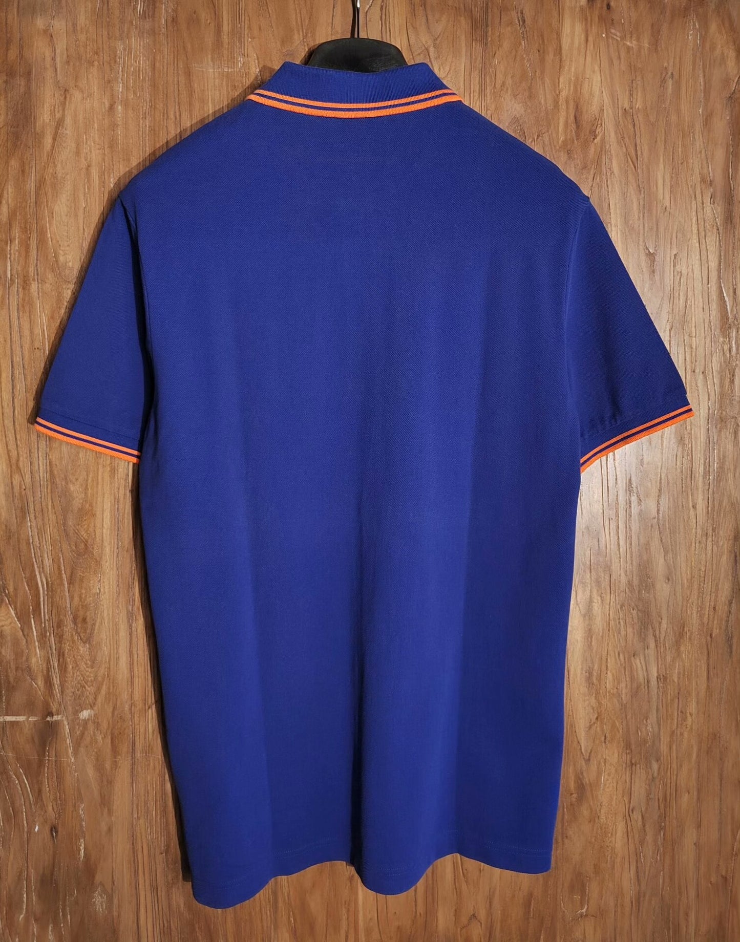 Prada Blue Embroidered Polo Shirt