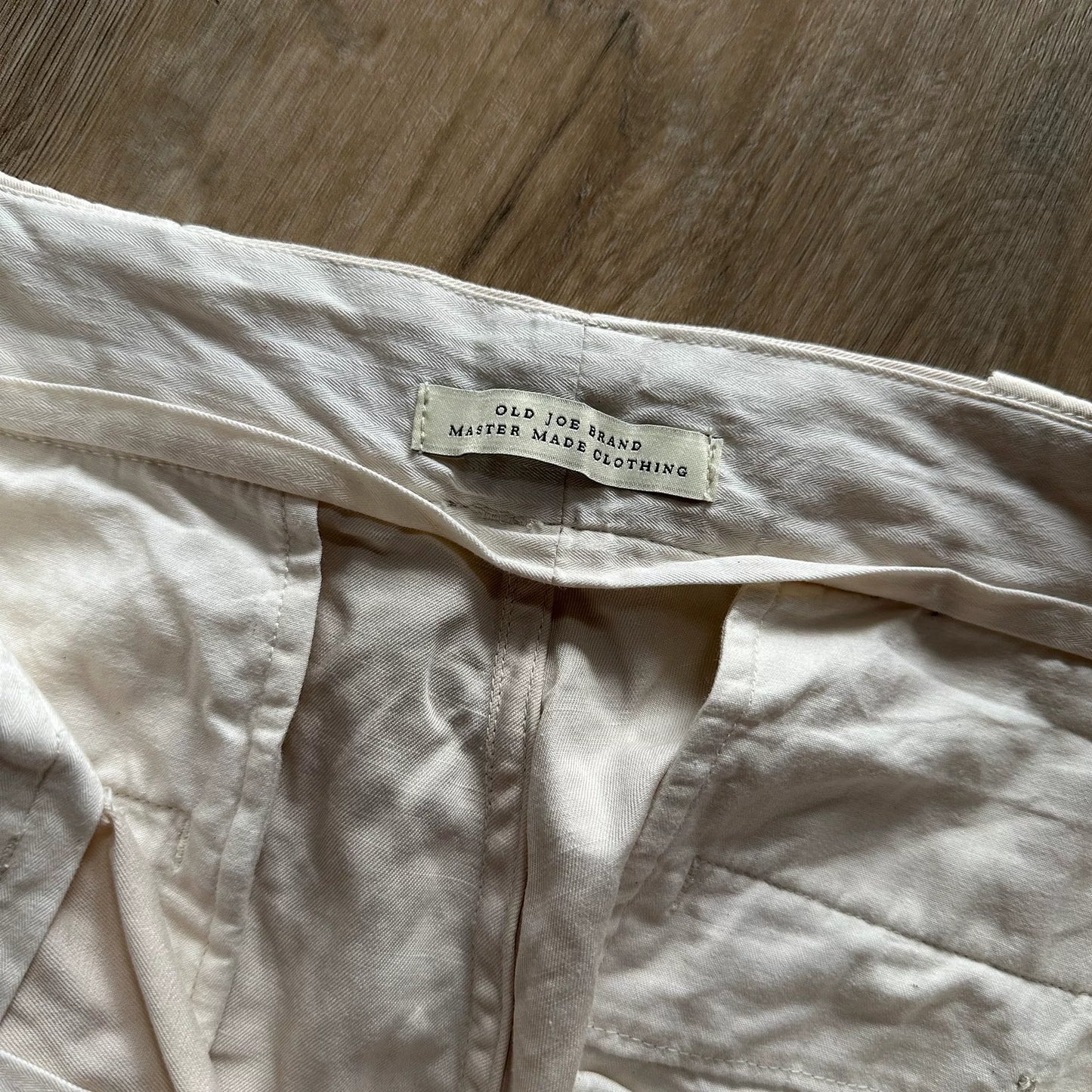 OLD JOE Cotton Linen Beige Pants