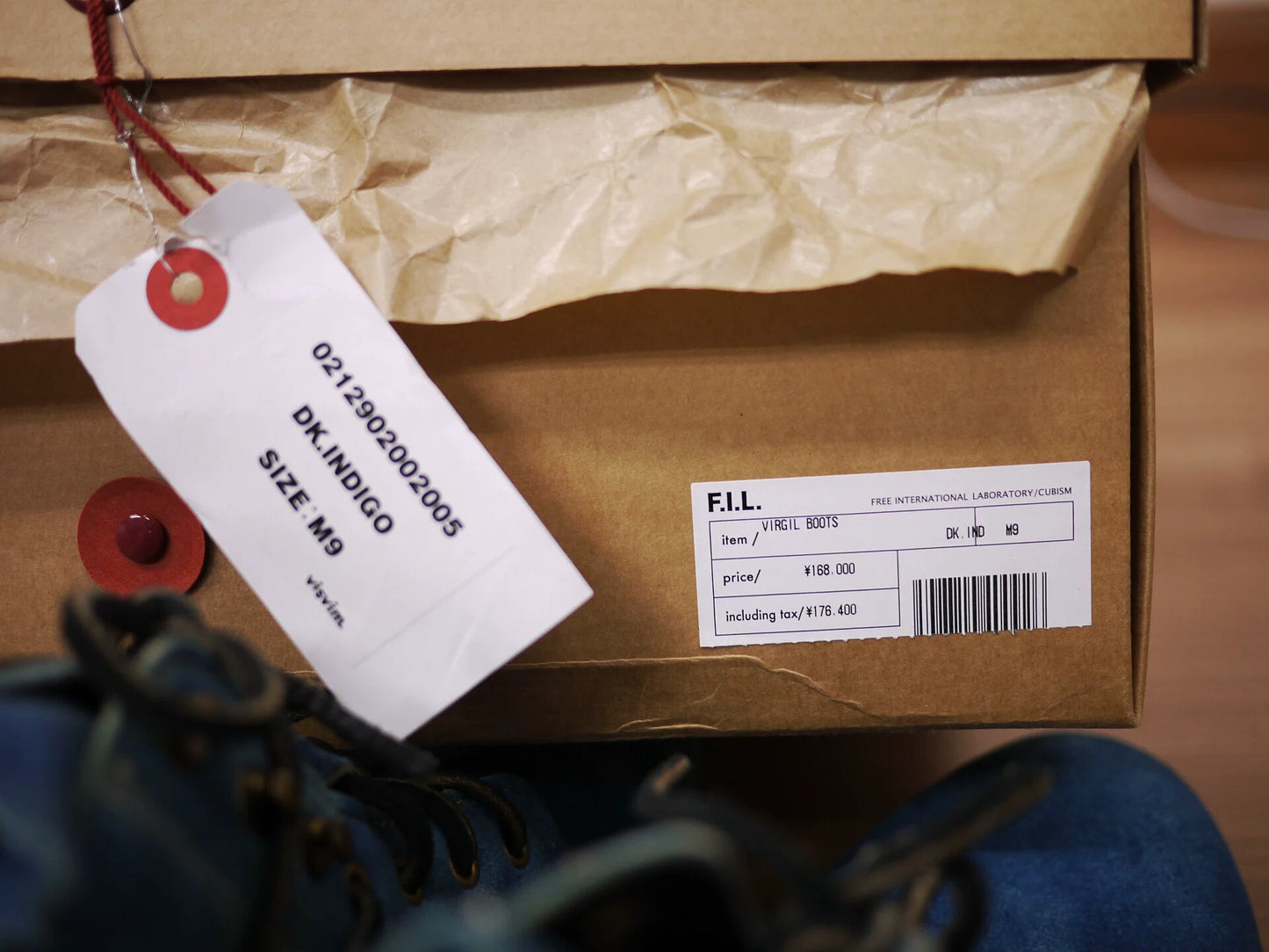 Visvim ICT Virgil Boots in Indigo