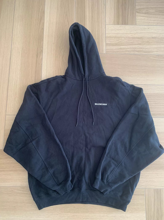 balenciaga black hoodie size small
