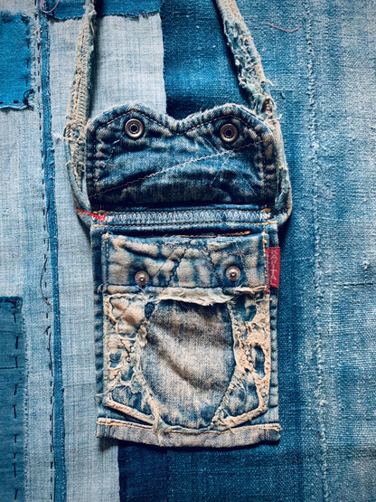 Kapital Denim Remake Card Pouch