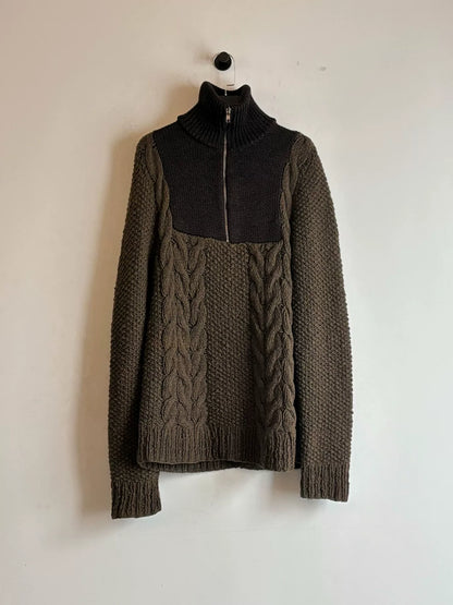 maison martin margiela high neck knit sweater