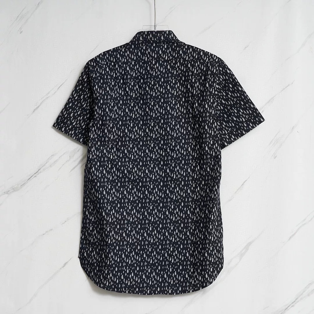 Saint Laurent Blue Teardrop Short-Sleeve Shirt