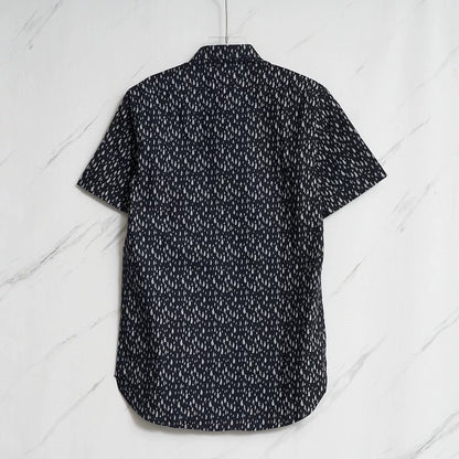 Saint Laurent Blue Teardrop Short-Sleeve Shirt