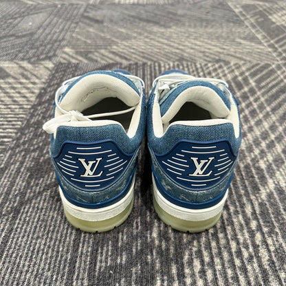 Louis Vuitton Blue Denim Trainer Sneakers
