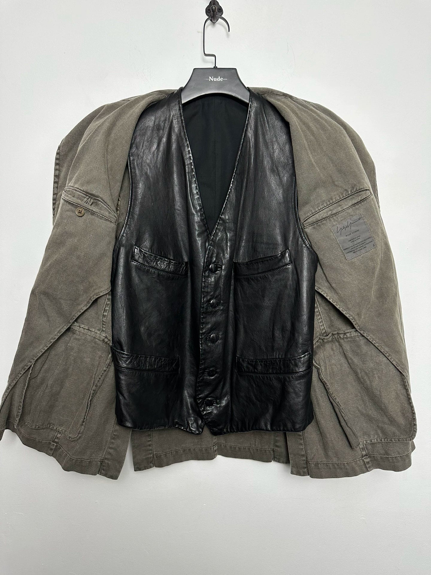 Yohji Yamamoto Pour Homme Dyed Felted Jacket