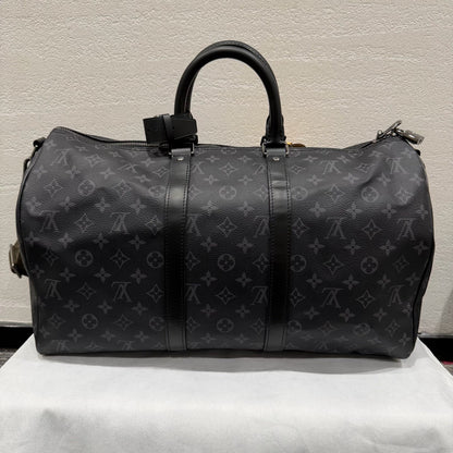 Louis Vuitton Keepall 45 Black Travel Bag
